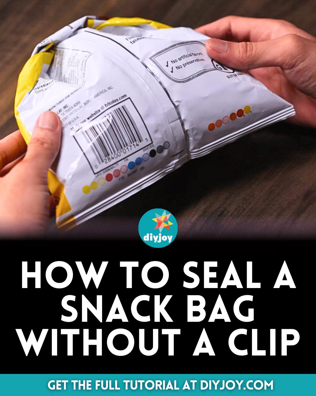 How to Seal a Snack Bag Without a Clip