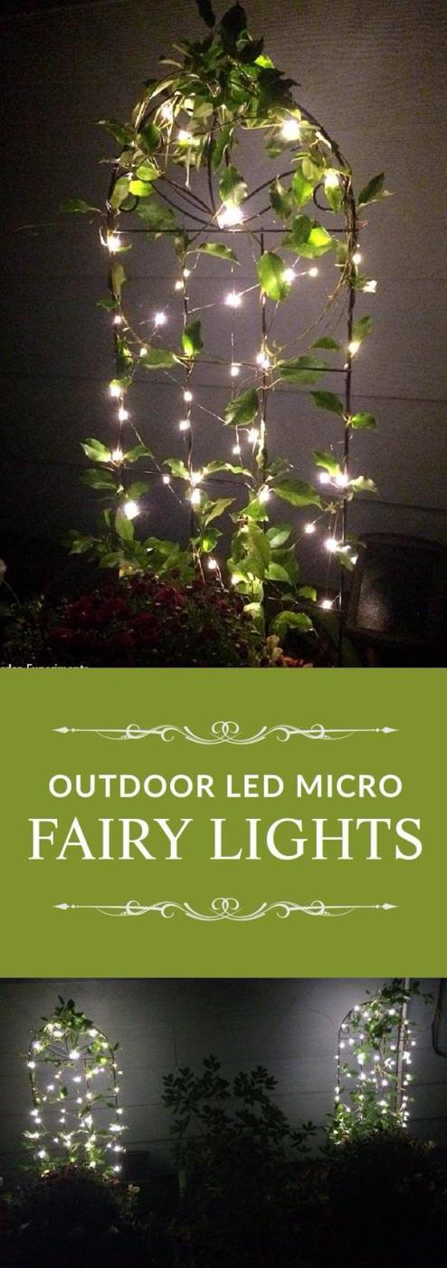 Outdoor Fairy Lights, quick to set up on a rainy afternoon and personality a plain space was missing