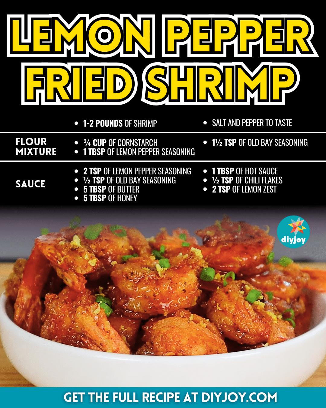 Easy Lemon Pepper Fried Shrimp Recipe