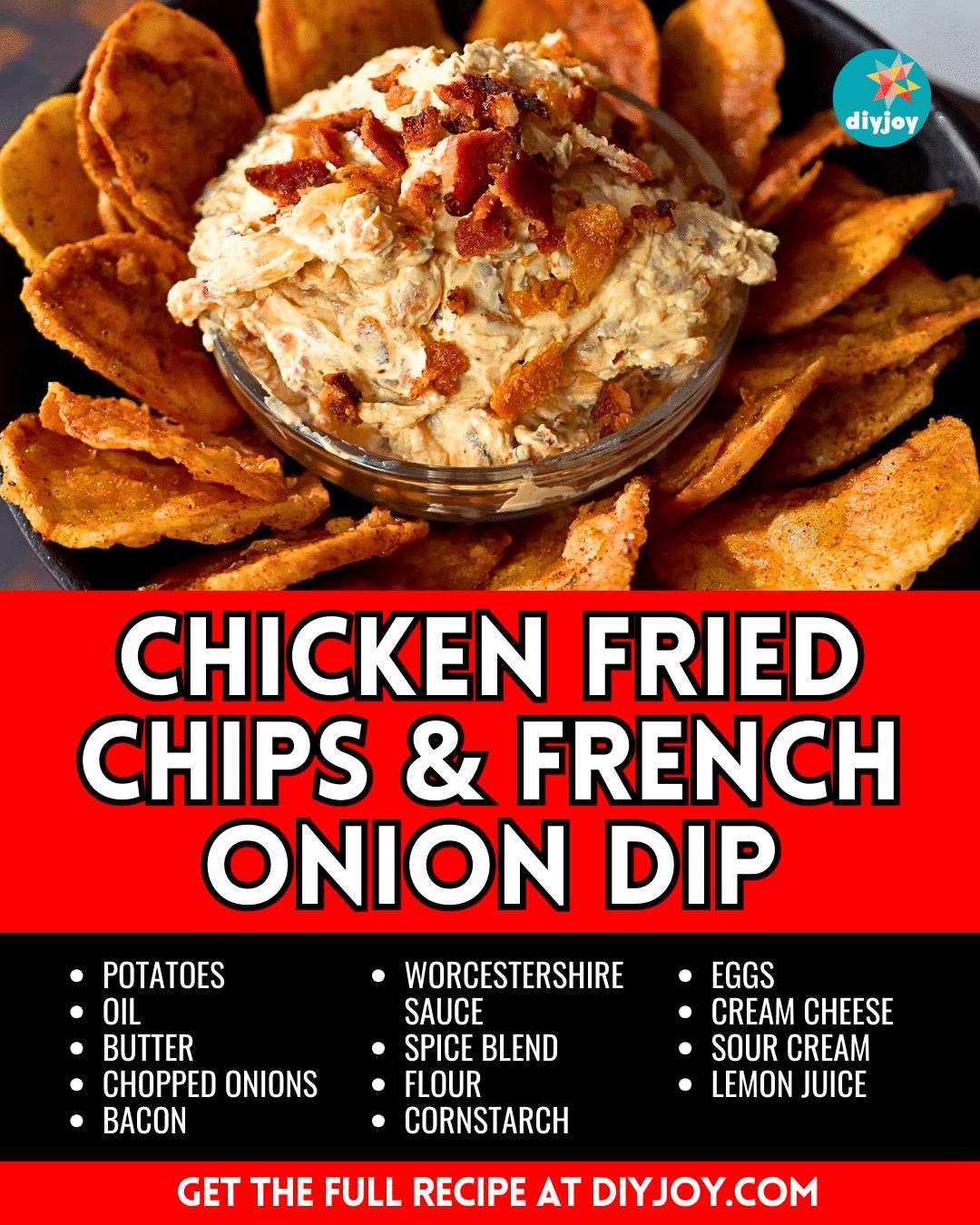 Easy Chicken Fried Chips & French Onion Dip Recipe