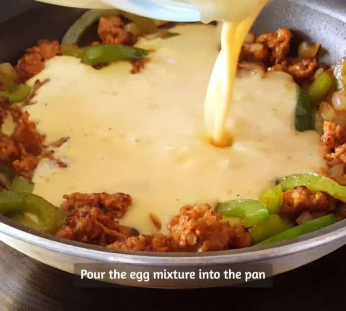Easy Breakfast Sausage Frittata Recipe Instructions