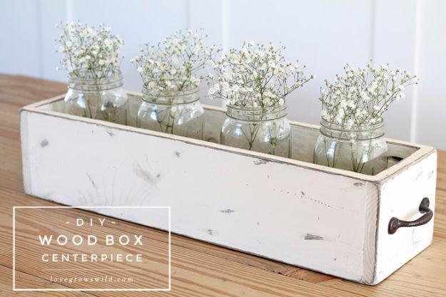 DIY Wood Box Centerpiece, a project that looks far more advanced than it is and an idea worth trying this season