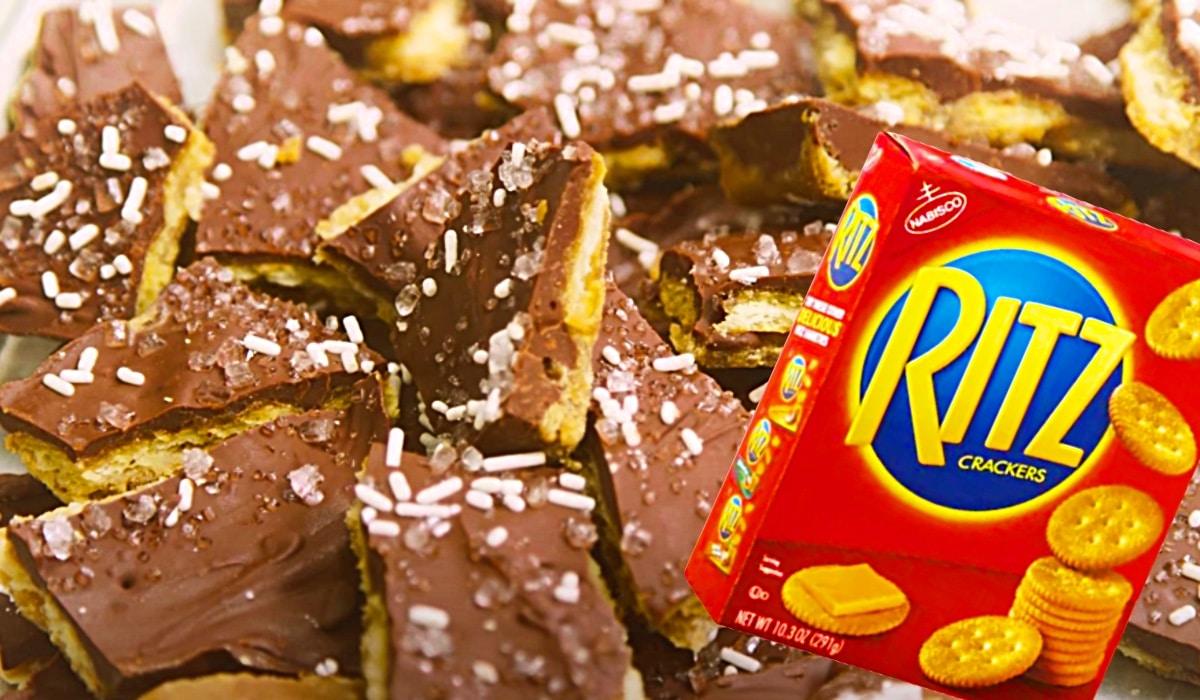Ritz Cracker Chocolate Christmas Bark Recipe