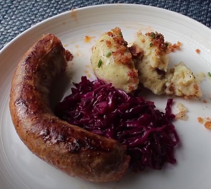 potato dish with sausage