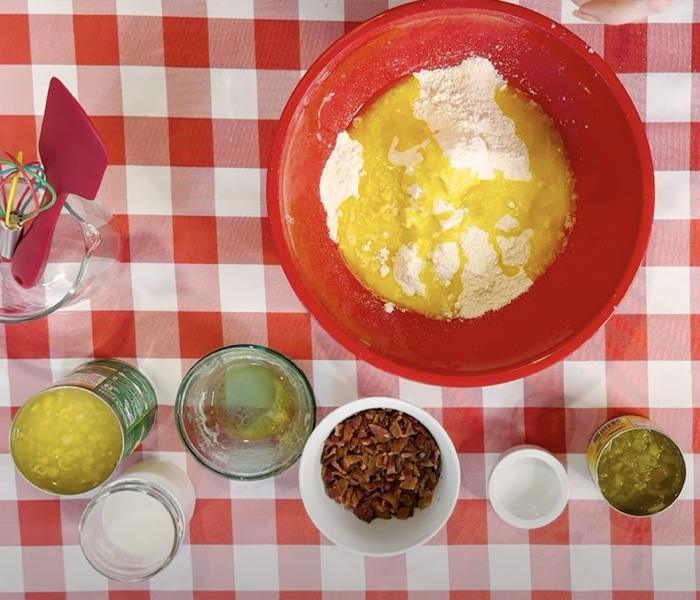 Quick Cornbread Muffin Recipe Made With Bacon, Cream of Corn and Green Chilies