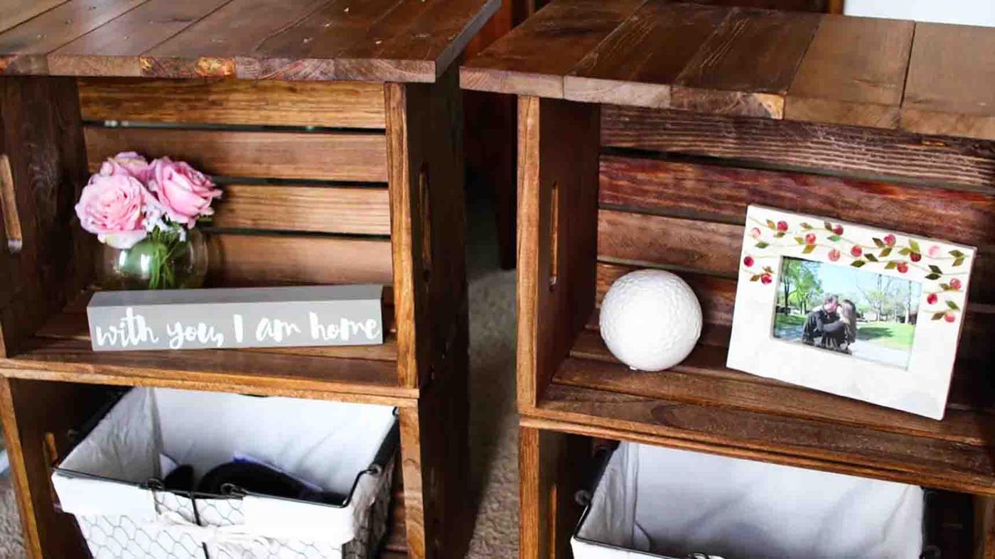 Easy DIY Rustic Nightstand Tutorial