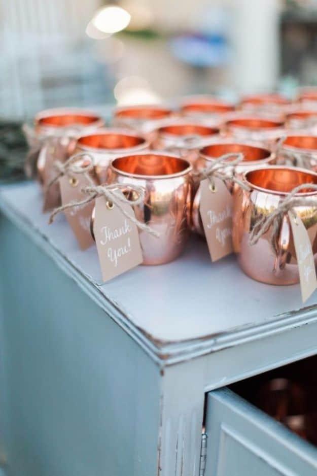 DIY Copper Mug Favors, a charming DIY wedding favor idea and a personal touch that makes the day feel special