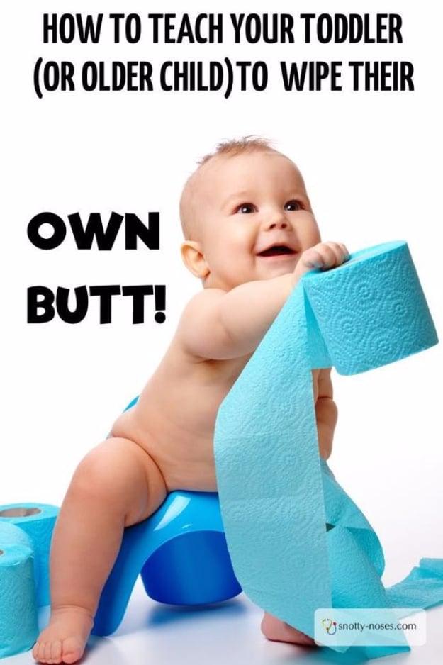 Teach Your Child To Wipe Their Bottom, easy to keep on hand for the next time it comes up and the fix worth remembering