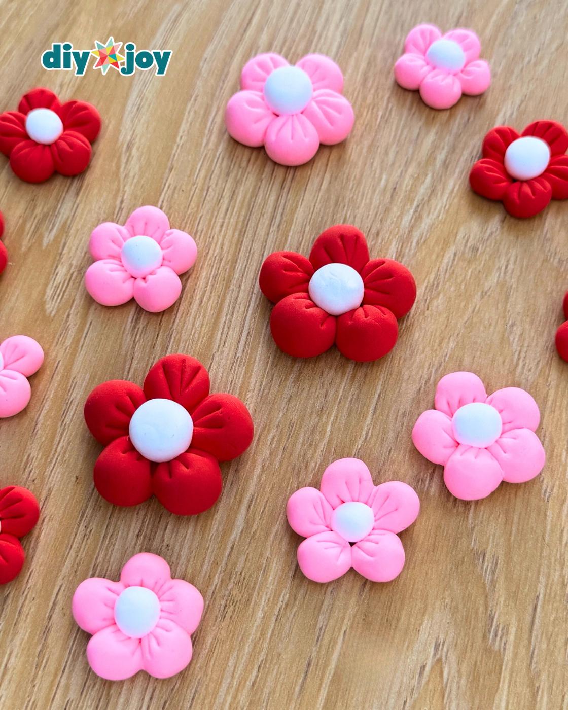 Easy Clay Flower Mirror — easy clay flower mirror diy for beginners