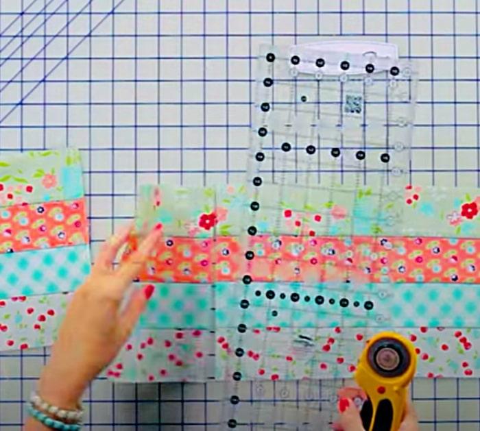 How Slice Jelly Roll Panels For A Simple Quilt Idea