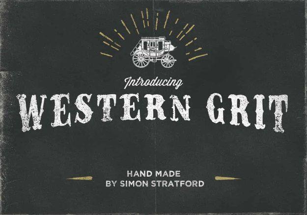Best Free Fonts To Download for Crafts and DIY Projects - Western Grit - Cute, Cool and Professional Looking Font Ideas for Teachers, Crafters and Wedding Decor - Calligraphy, Scri