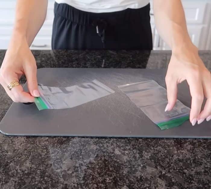 How To Cut Ziploc Bag In Half
