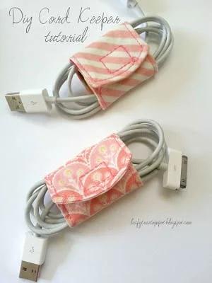 DIY Sewing Gift Ideas for Adults and Kids, Teens, Women, Men and Baby - DIY Cord Keeper - Cute and Easy DIY Sewing Projects Make Awesome Presents for Mom, Dad, Husband, Boyfriend,