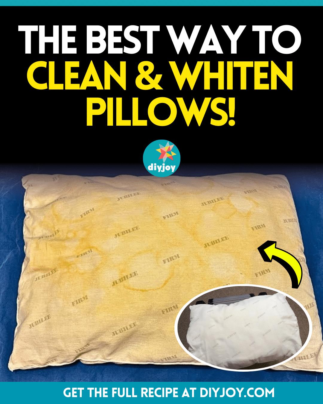 This is The Best Way to Clean & Whiten Pillows!