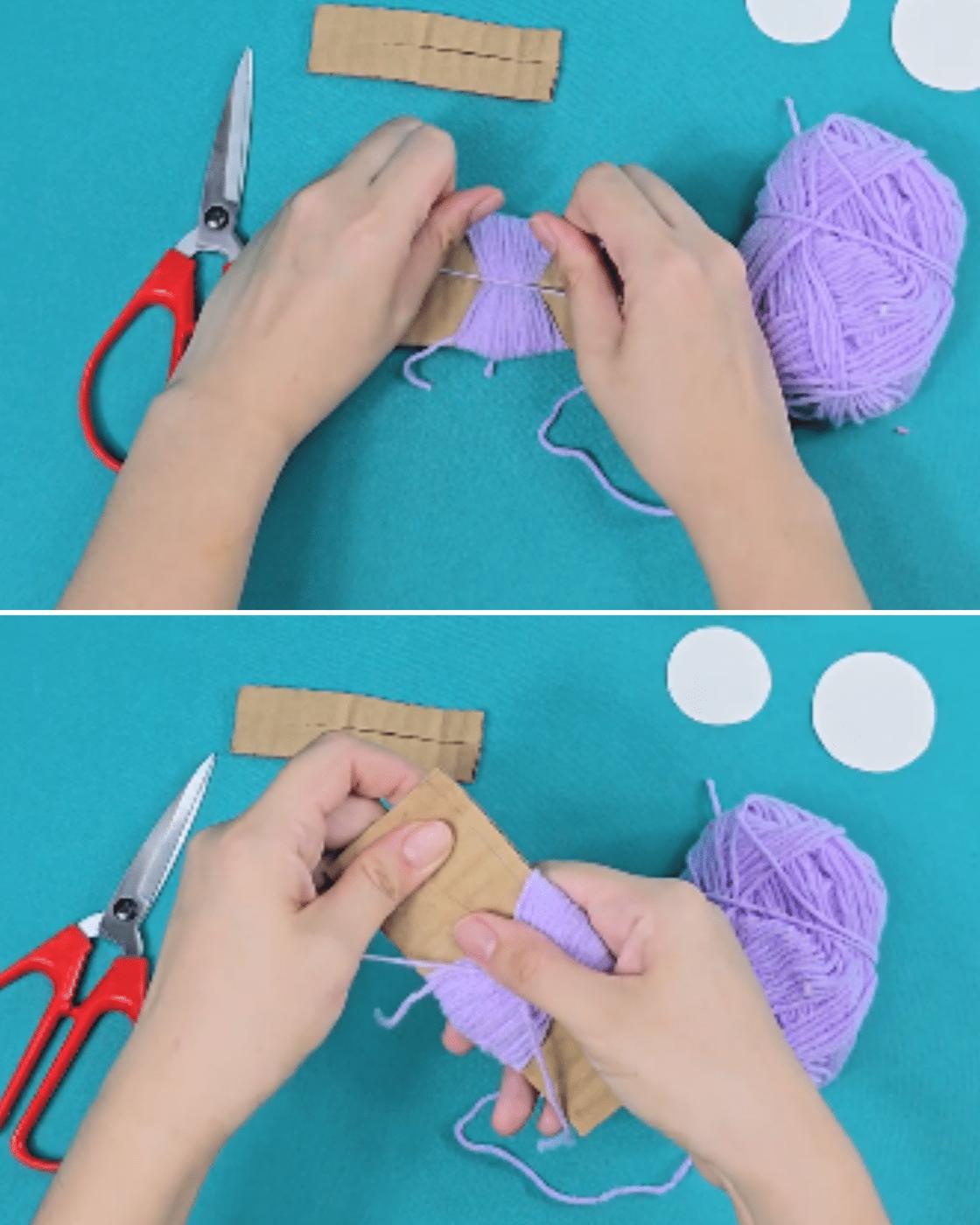 Pom Pom Wreath — how to make pom pom wreath
