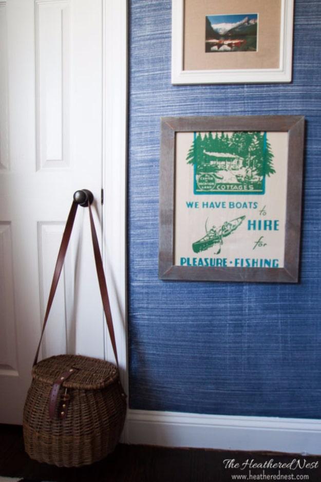 Denim Faux Finish Paint Tutorial, a bedroom accent idea, easy to scale up for a whole batch and a keepsake worth handing down