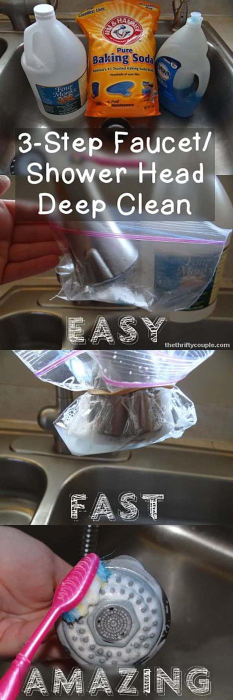 DIY Bathroom Cleaning Hacks | Shower Head Cleaning Tips and Tricks | DIY Projects & Crafts by Sueeye at