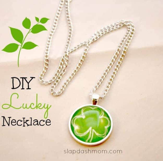 Glass pendant filled with a small design and strung on a necklace that makes a genuinely thoughtful handmade gift idea