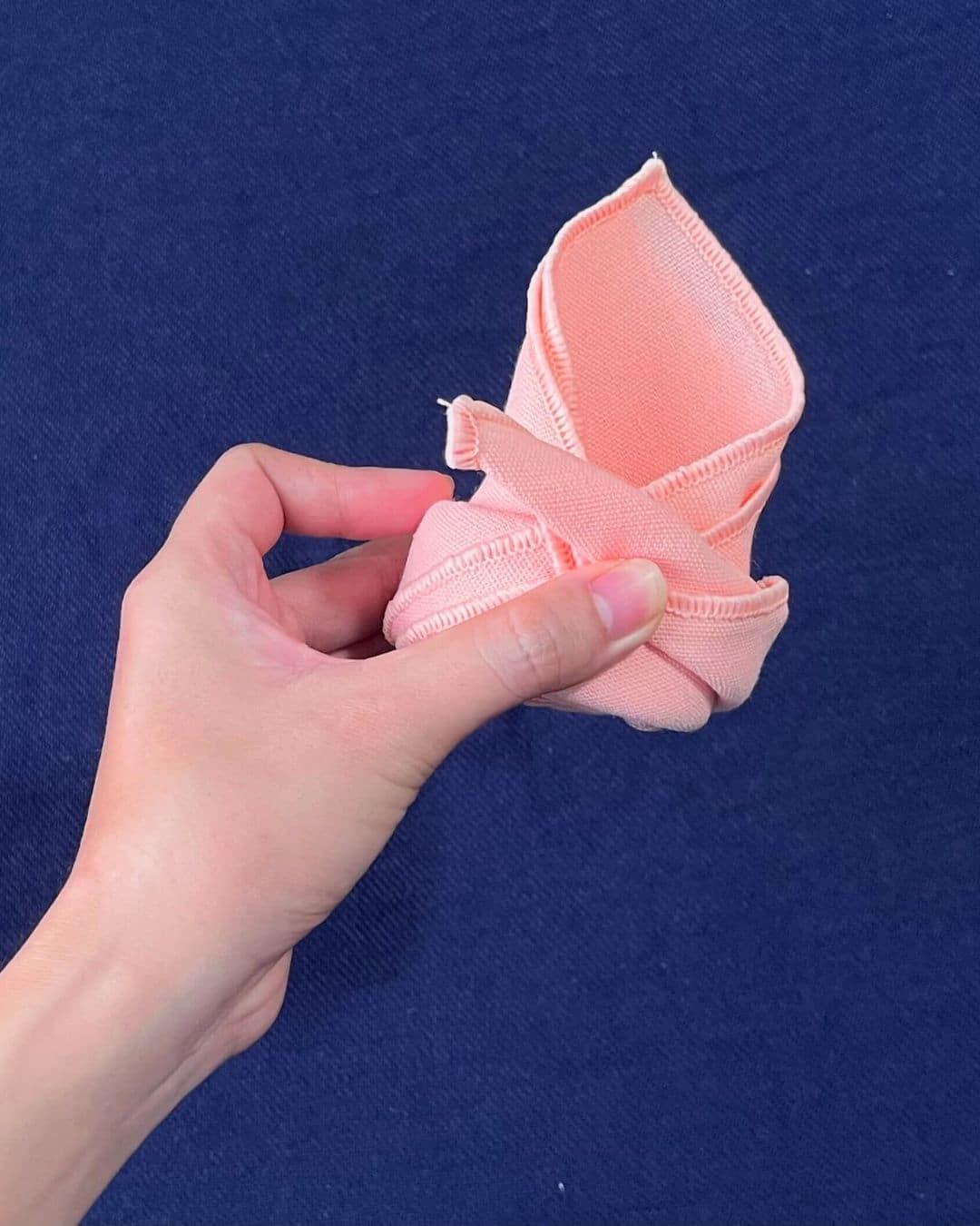 Easy Cloth Napkin Into Rose — rose napkin design
