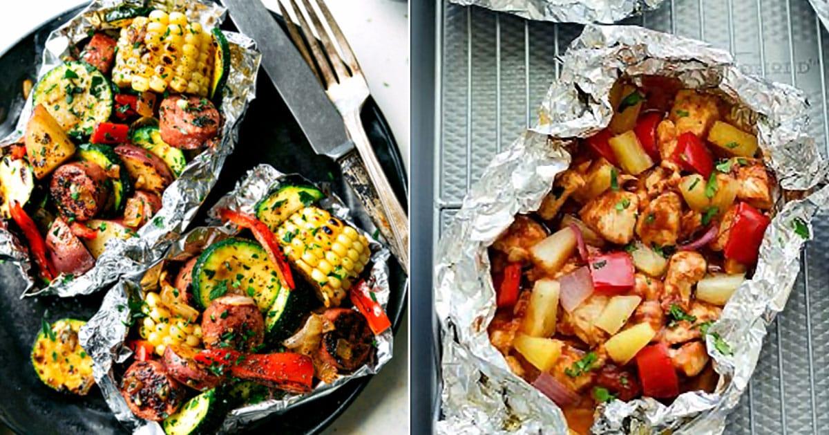 34 Tin Foil Recipes For Camping or A Mess Free Dinner