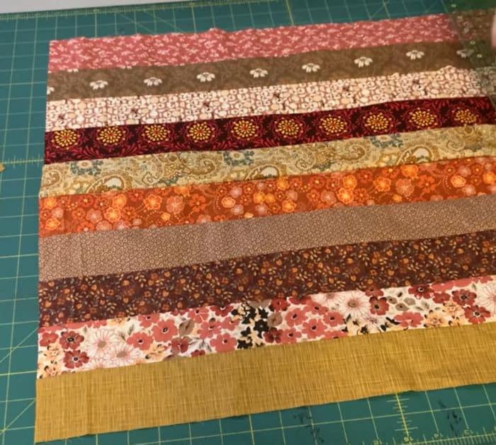 Speedy Quilt Using Jelly Roll Fabric Strips Tutorial