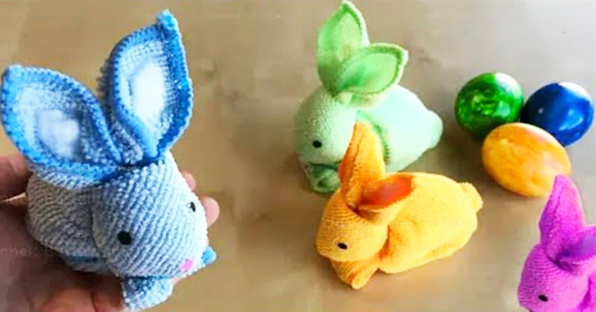 DIY Easter Towel Bunny