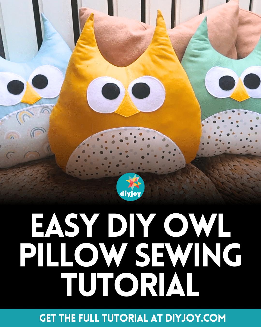 Easy DIY Owl Pillow Sewing Tutorial