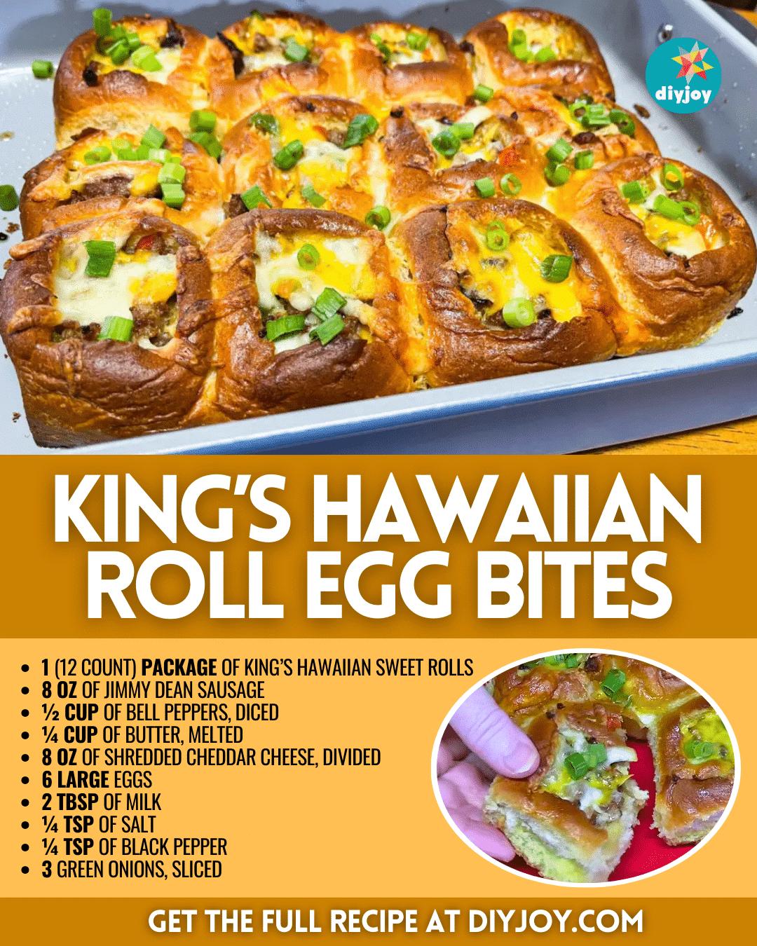 Easy King’s Hawaiian Roll Egg Bites Recipe