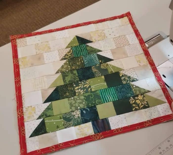 Fastest Last Minute Christmas Patchwork Tree Project