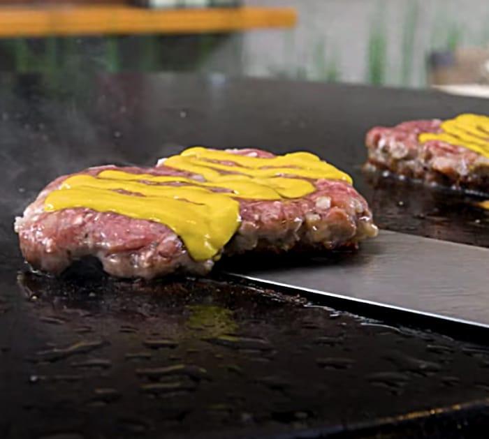In-N-Out Burger with grilled mustard