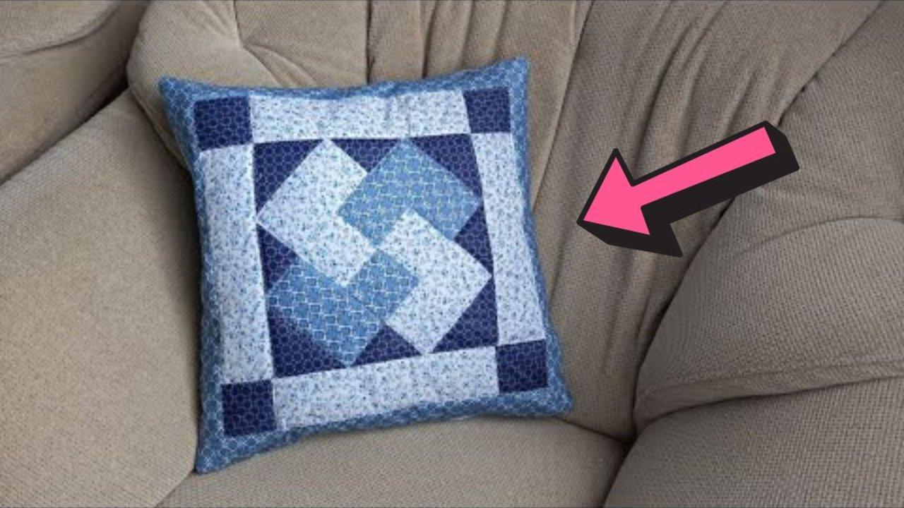 Card Trick Patchwork Pillowcase