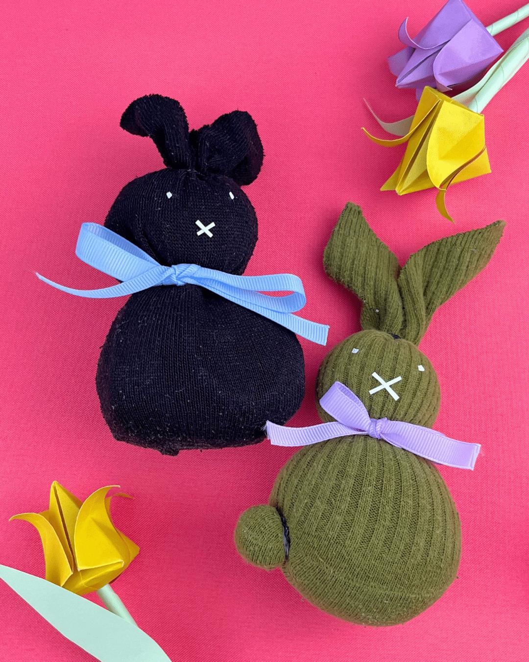Easy Sock Bunny — diy easter bunny tutorial