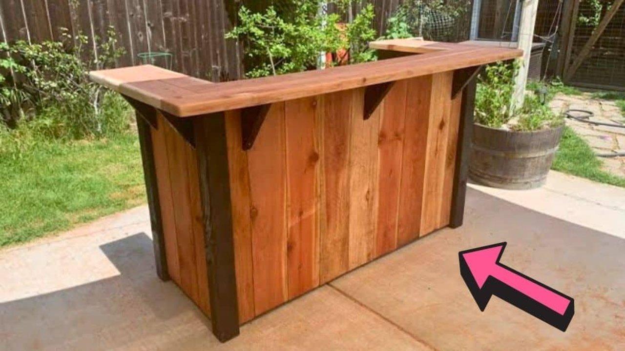 Outdoor Patio Bar DIY