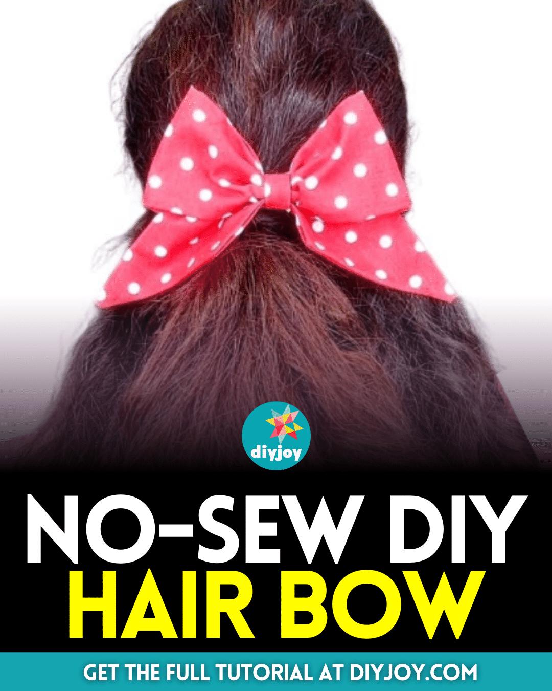 Easy No-Sew DIY Hair Bow