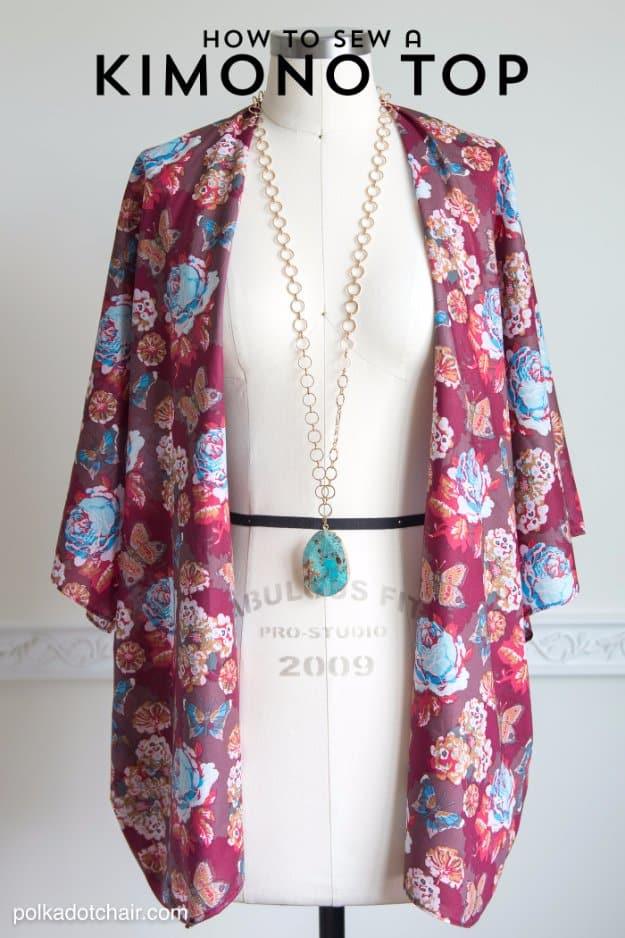 Make A Kimono Jacket, a simple weekend sewing project and a practical handmade piece for everyday wear