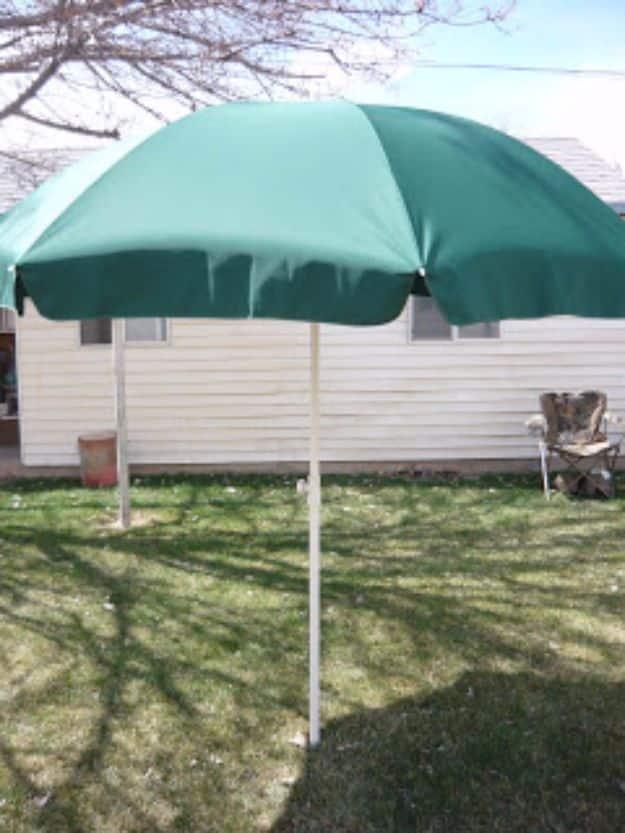 DIY Umbrella Cover, a backyard sewing project, low key enough for a solo evening in and a statement worth the extra effort
