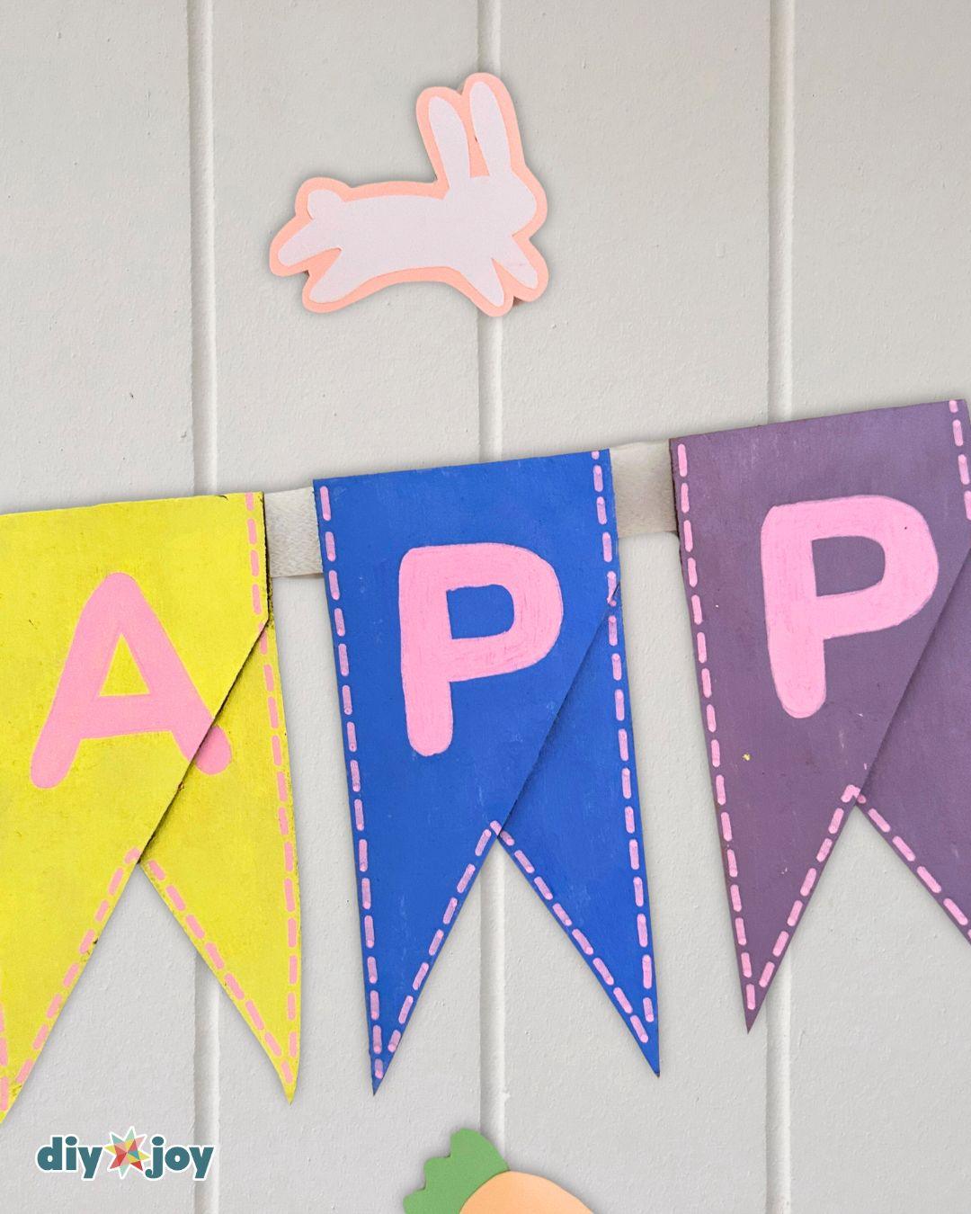 Easy Toilet Paper Roll Easter Banner — easter decor