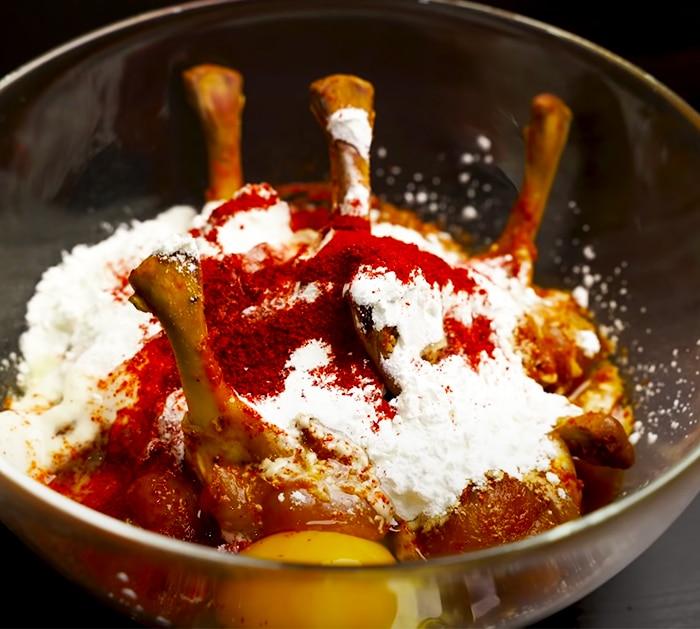 Push Down the Meat To Make Lollipop Shape - Easy And Simple Chicken Recipes