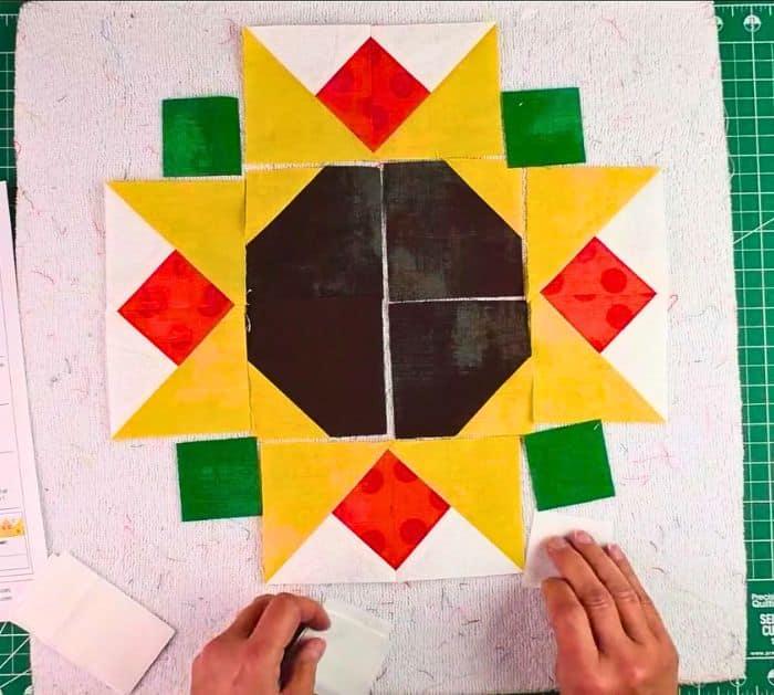 How to Make Sunflower Quilt Block