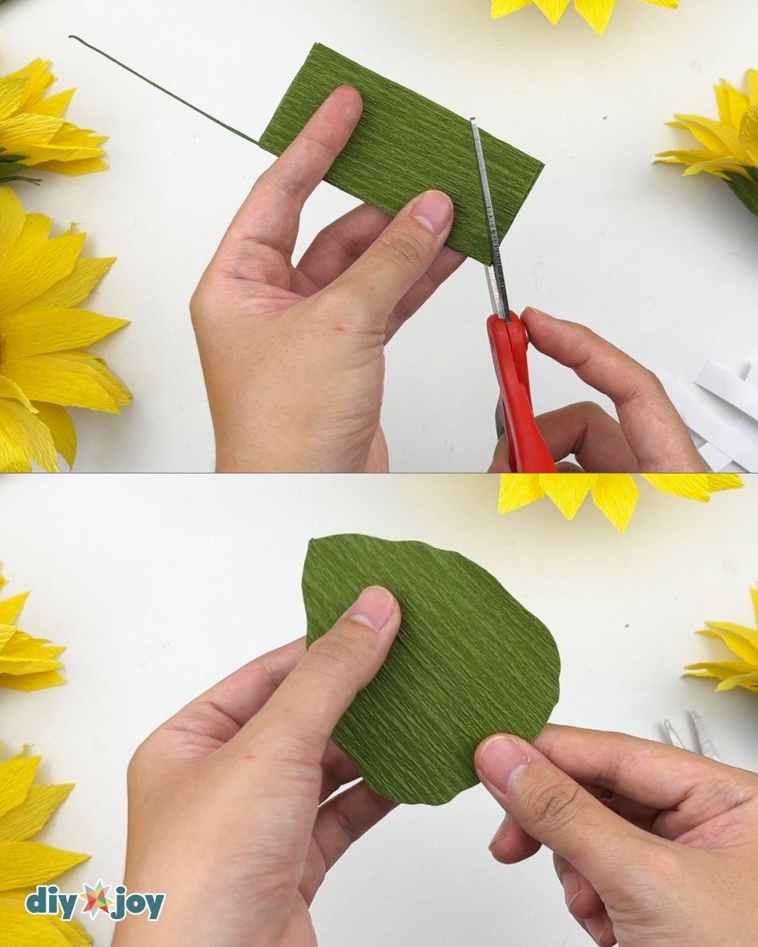 Easy Sunflower Crepe Paper — realistic paper flowers