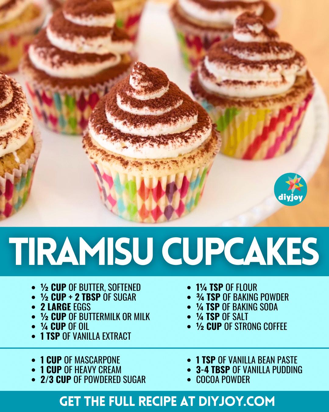 Easy Tiramisu Cupcakes Recipe