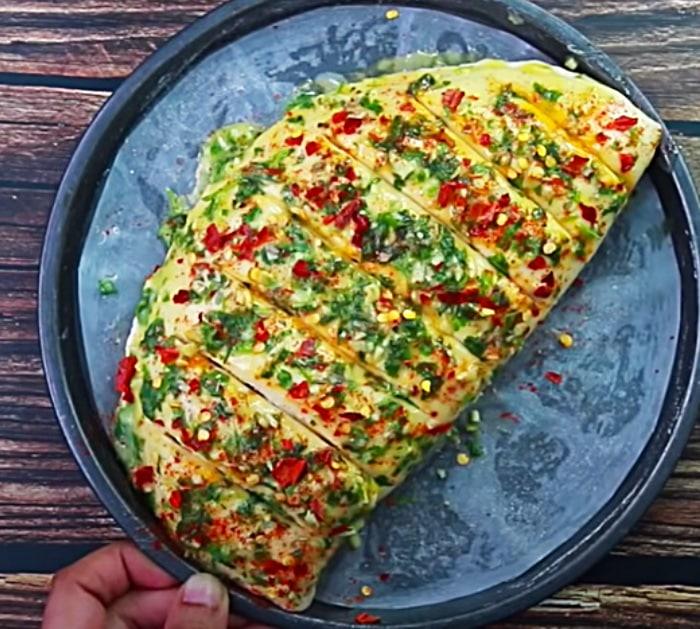 How To Bake A Garlic Bread Loaf - Cheese Stuffed Bread - Herb Bread