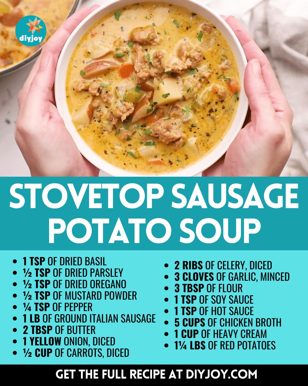 Easy-To-Make Stovetop Sausage Potato Soup