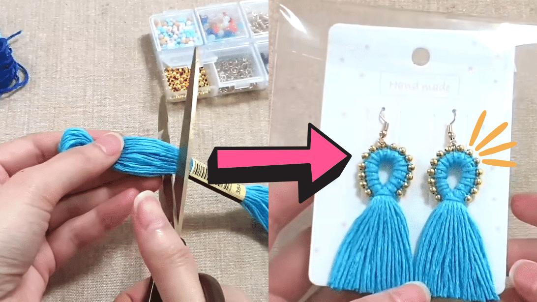 Easy DIY Tassel Earrings