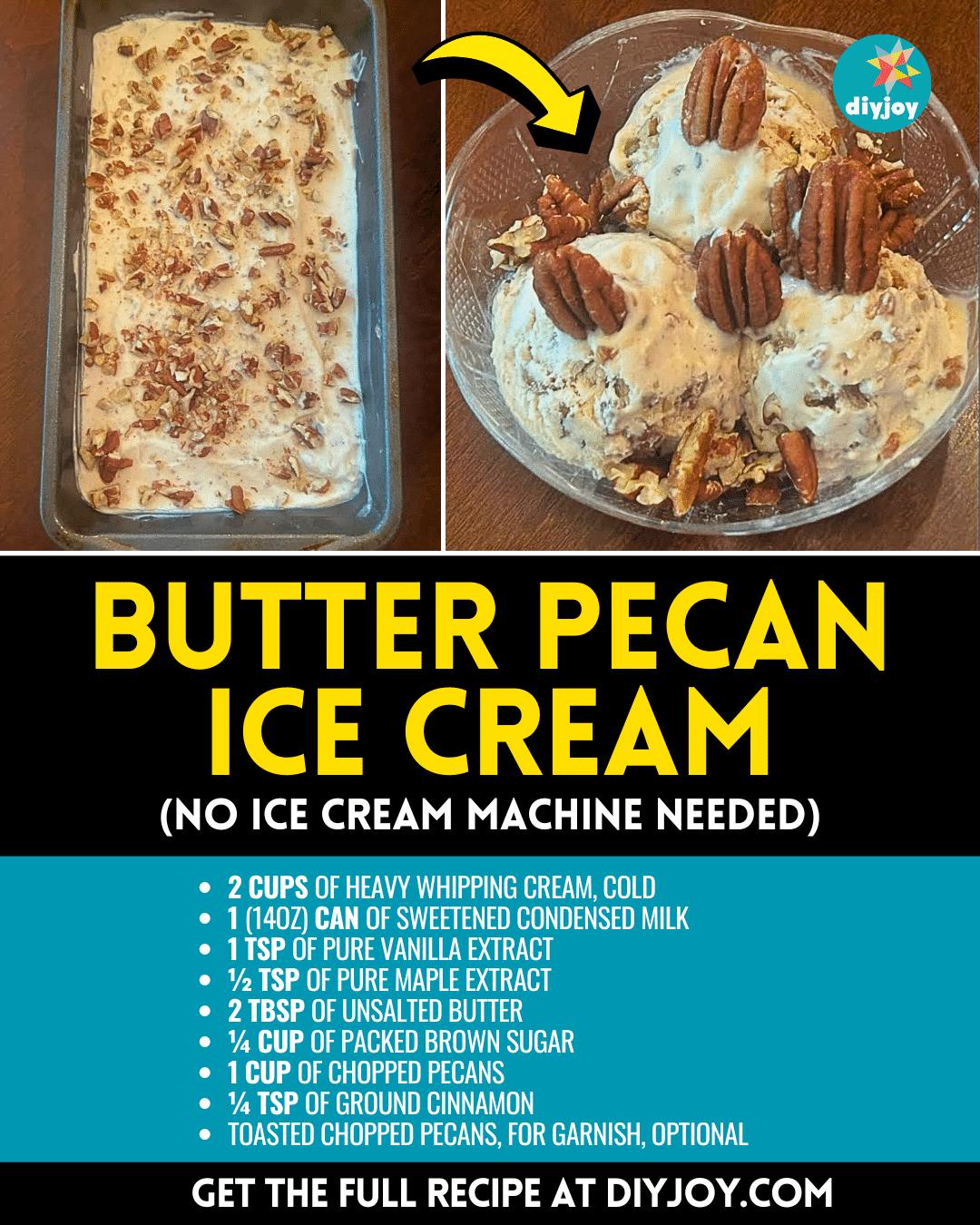 Easy Butter Pecan Ice Cream Recipe