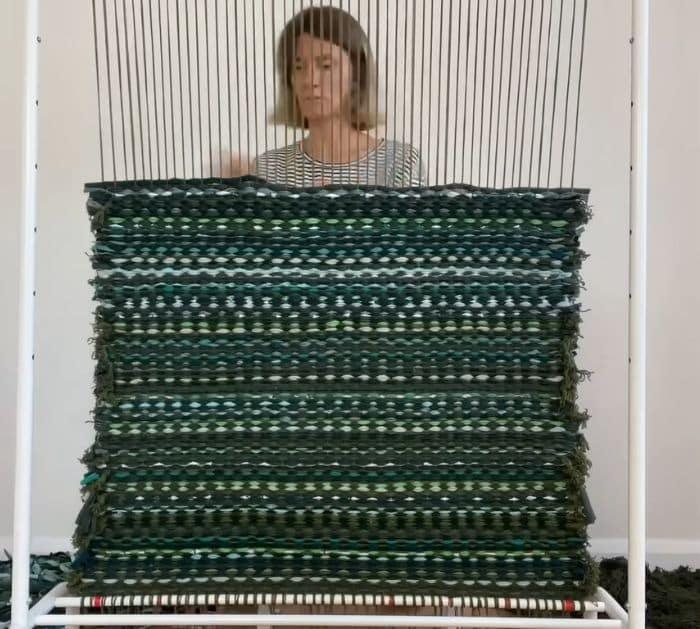 How to Weave Rug From Old Clothes Project