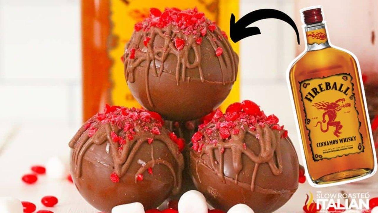 6-Ingredient Fireball Hot Chocolate Bombs