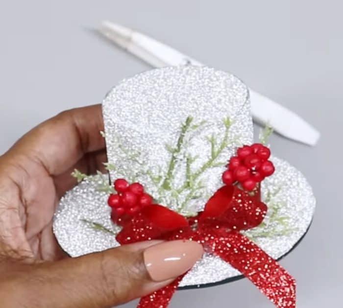Glass Snowman Candle Holder Winter Holiday DIY Tutorial