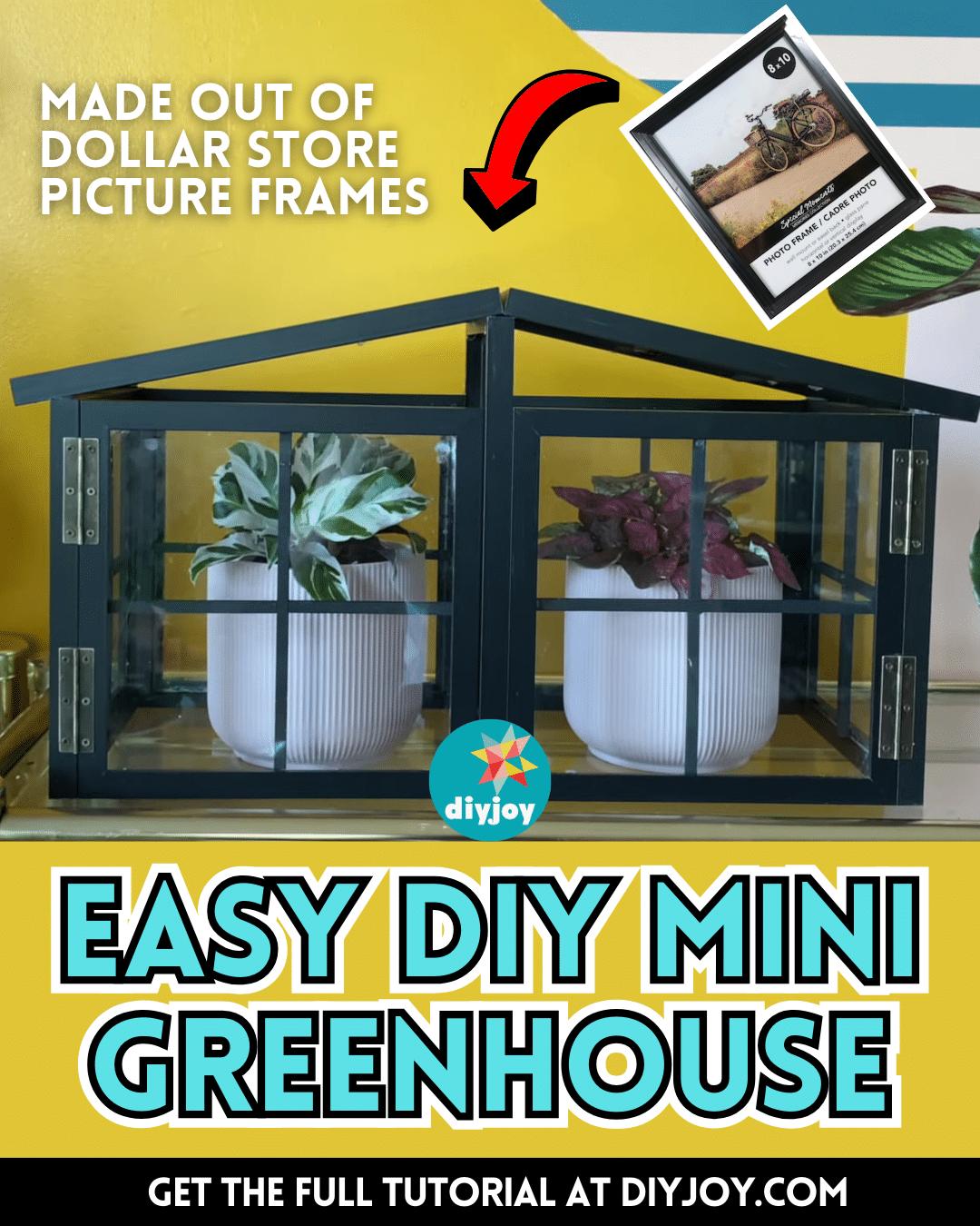 How To Make A Mini Greenhouse Using Picture Frames