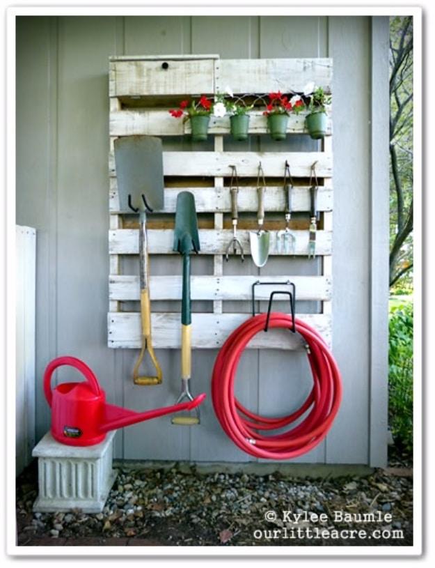 DIY Pallet Gardening Tools Organizer, a project that comes together in an afternoon and a favorite pick from this roundup